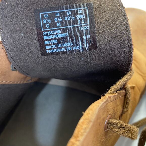 CLARKS Desert Chukka Boot Brown Leather Men\'s Size 9.5 M,Comfort,Ankle main image 10